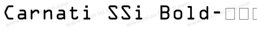 Carnati SSi Bold字体转换
